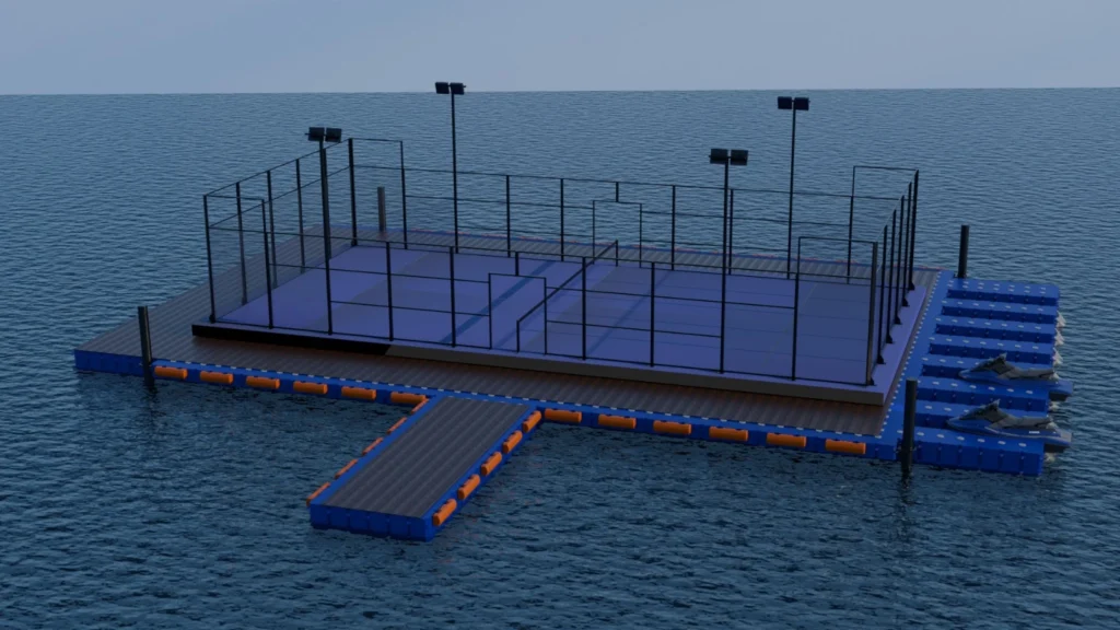 Lapangan Padel Apung Barakuda, Solusi Keterbatasan lahan didarat