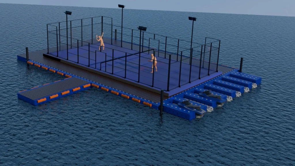 Lapangan Padel Apung Barakuda, Solusi Keterbatasan lahan didarat