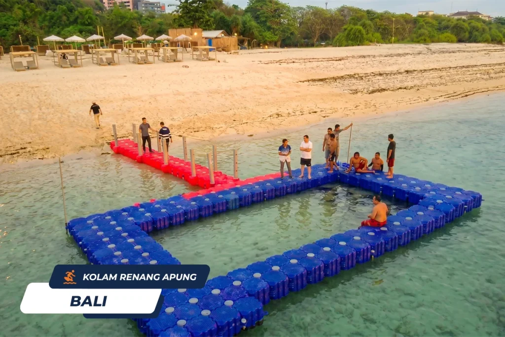 kubus apung kolam renang barakuda