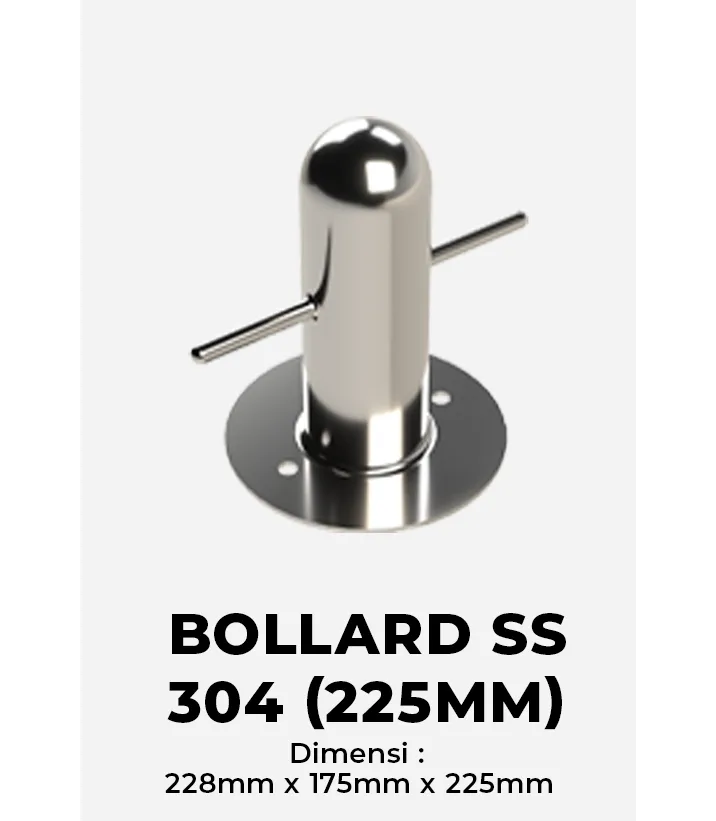 Bollard ss 304 (225m)